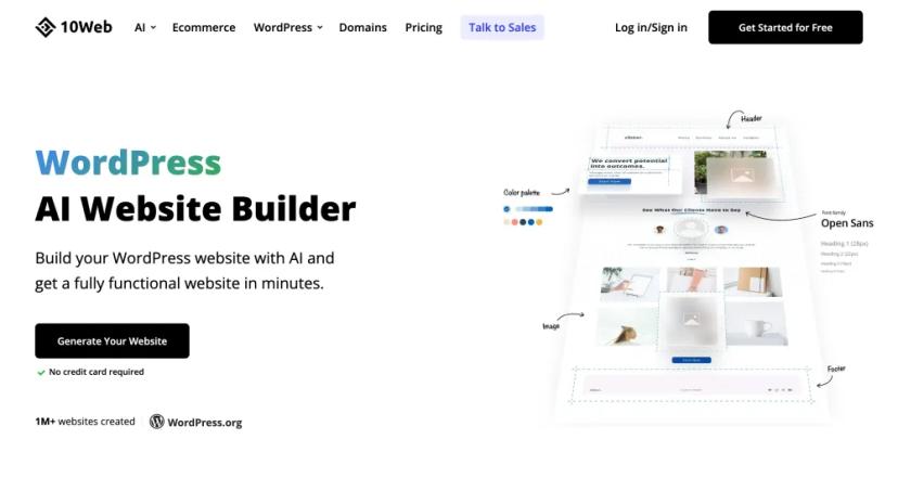 Screenshot of Build Your WordPress Website with AI