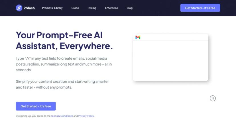 Screenshot of Your Prompt-Free AI Assistant, Everywhere