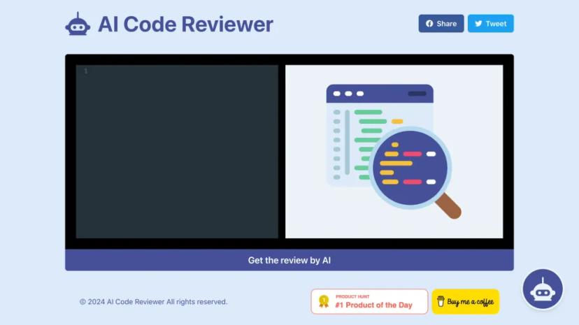 Screenshot of AI Code Reviewer