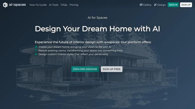 Screenshot of Design Your Dream Home with AI