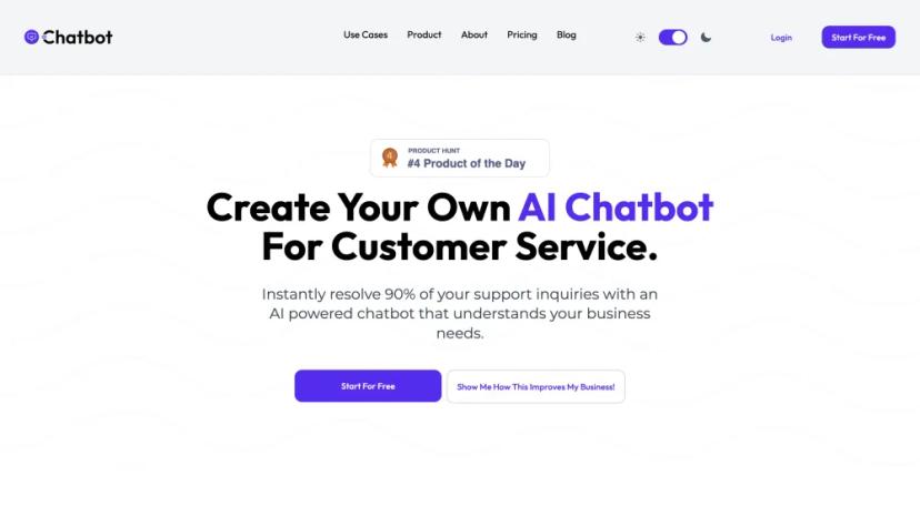 Screenshot of Create Your Own AI Chatbot for Customer Service