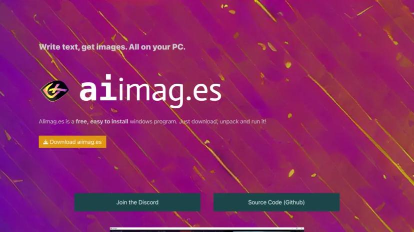 Screenshot of AIimag.es - AI-Powered Image Creation Software