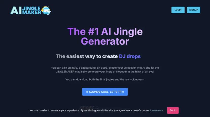 Screenshot of Generate Professional Jingles and DJ Drops with AI