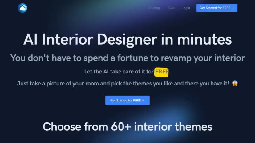 Screenshot of Redesign Your Space with AI-Powered Interior Design