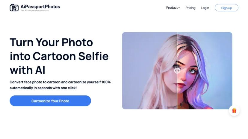Screenshot of Ai Passport Photos - AI Cartoon Photo Generator