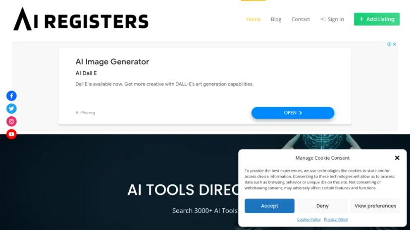 Screenshot of AI SaaS Tools Directory