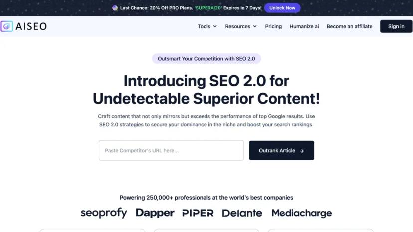 Screenshot of SEO 2.0 AI-Driven Automation for Content Generation and Optimization