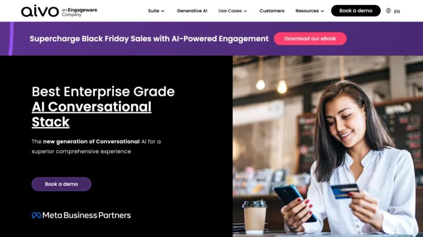 Screenshot of Aivo Suite: Conversational AI-Powered Suite for Superior Customer Experiences