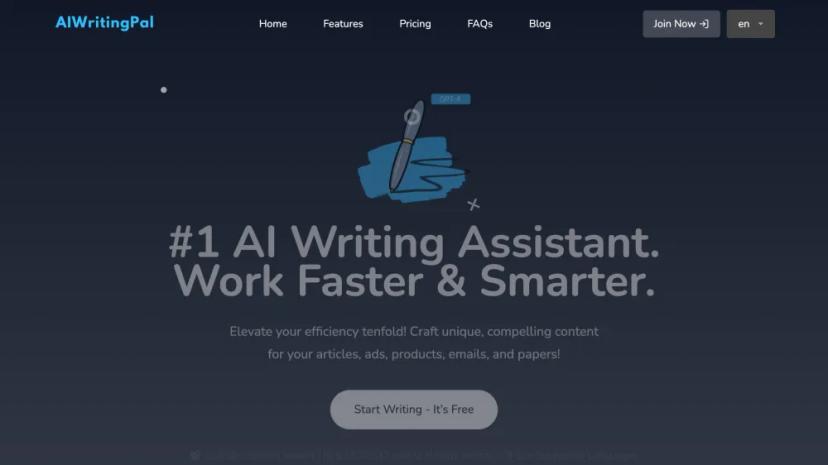 Screenshot of AIWritingPal - AI-Powered Writing Assistant