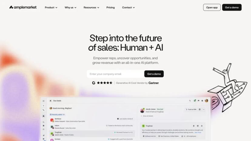 Screenshot of AI Sales CoPilot Platform