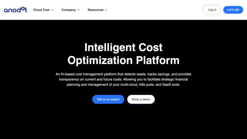 Screenshot of Intelligent Cloud Cost Optimization Platform