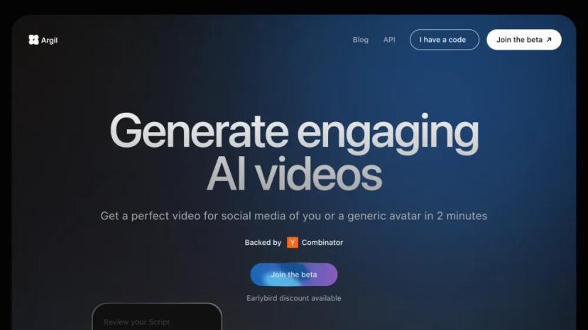 Screenshot of Generate AI-Powered Engaging Videos with Argil