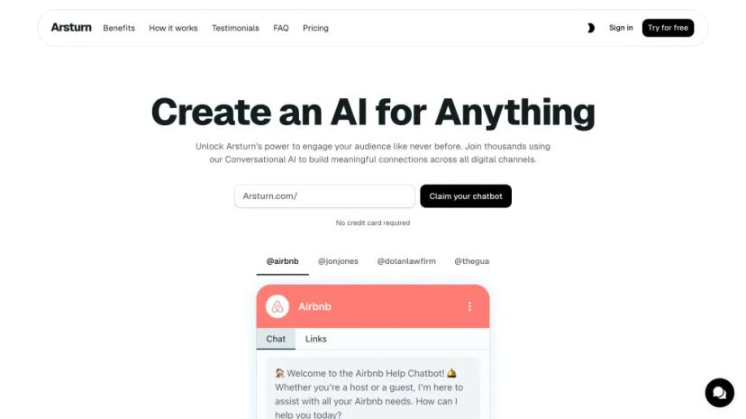 Screenshot of Conversational AI Chatbot Builder