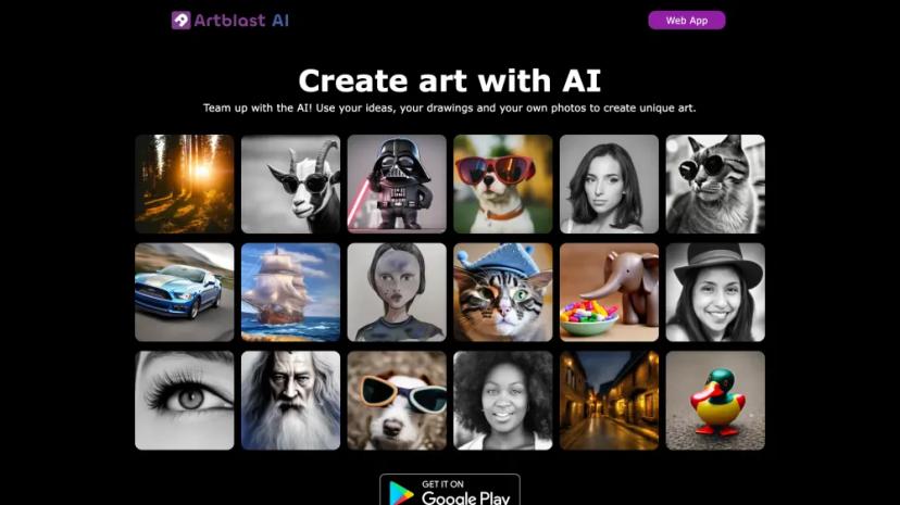 Screenshot of Unleash Your Creativity with AI