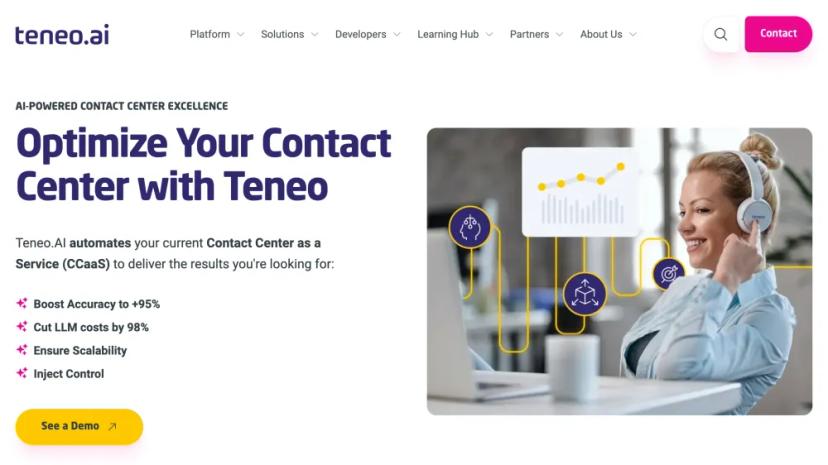 Screenshot of AI-POWERED CONTACT CENTER EXCELLENCE