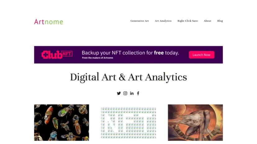 Screenshot of Digital Art & Art Analytics