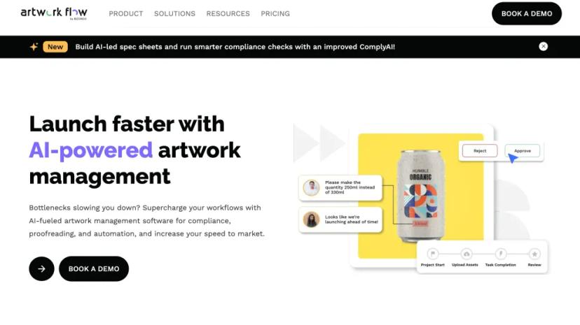 Screenshot of AI-Powered Artwork Management Software