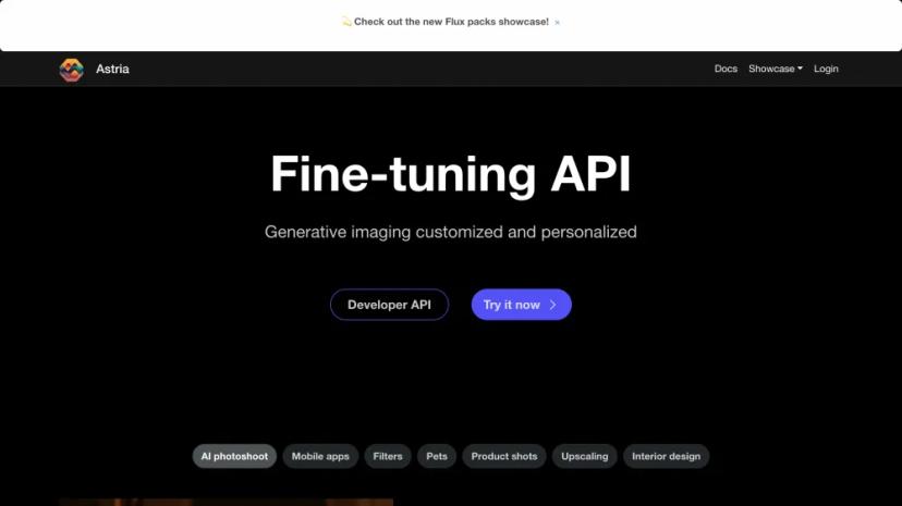 Screenshot of Fine-Tuned AI Photography Services