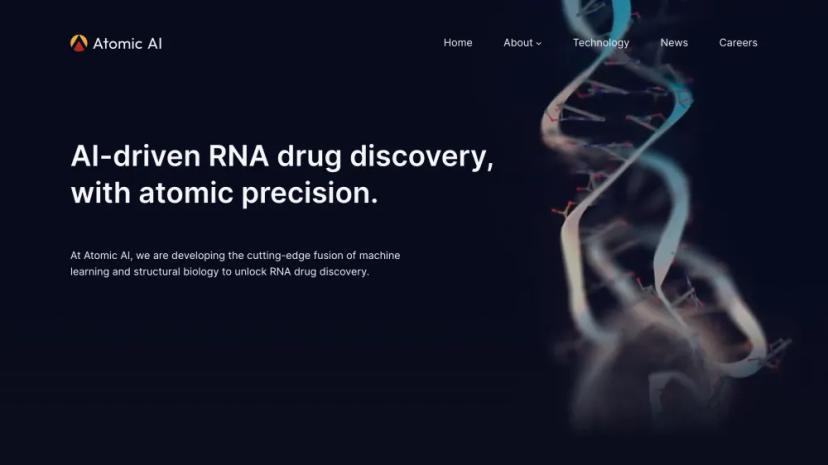 Screenshot of AI-Driven RNA Drug Discovery, with Atomic Precision