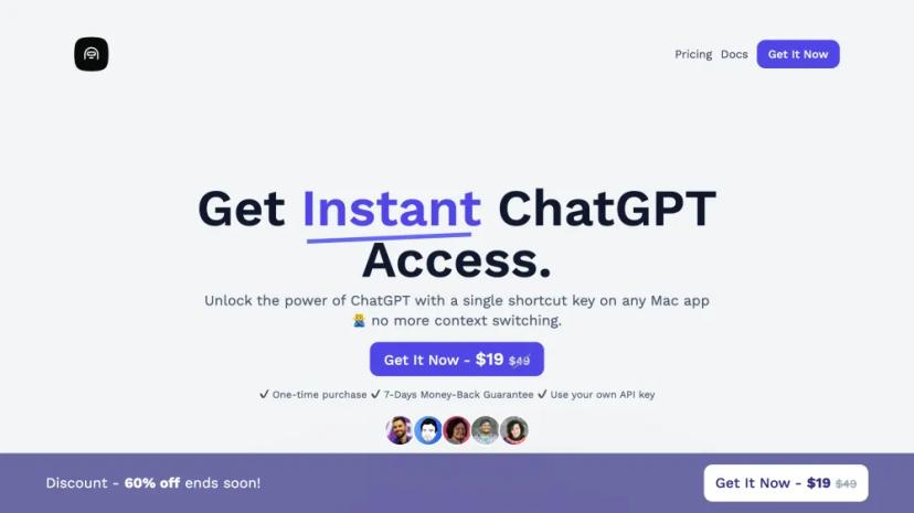 Screenshot of Atua: Unlock ChatGPT's Power with a Shortcut Key on Mac