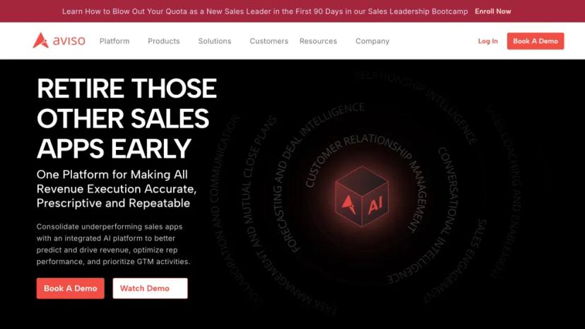 Screenshot of Aviso AI: AI-Powered Sales Leadership Bootcamp Platform