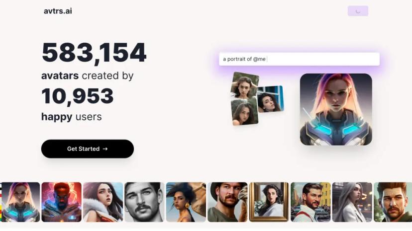 Screenshot of Avtru.ai: Your Personal Avatar Studio