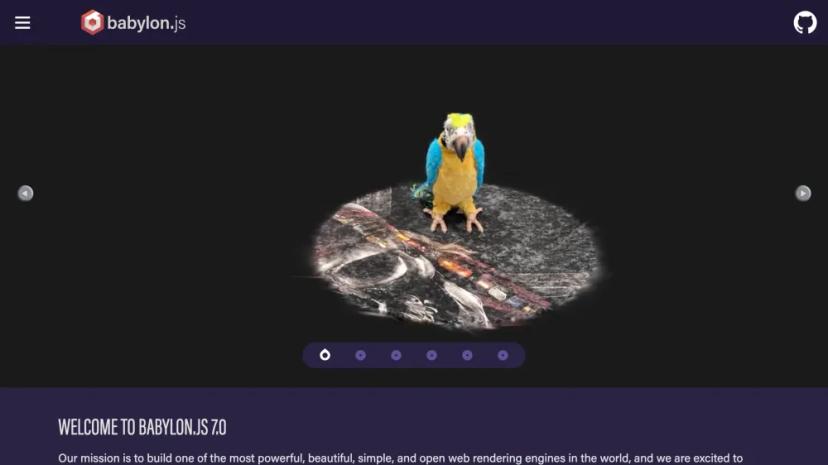 Screenshot of Powerful Web Rendering Engine - Babylon.js 7.0