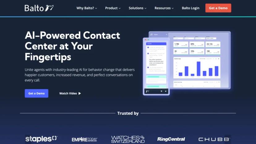 Screenshot of AI-Powered Contact Center Solution