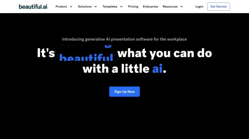Screenshot of Beautiful.ai