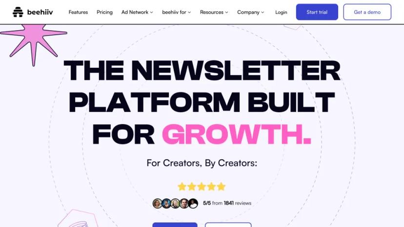 Screenshot of The Newsletter Platform Built for Growth