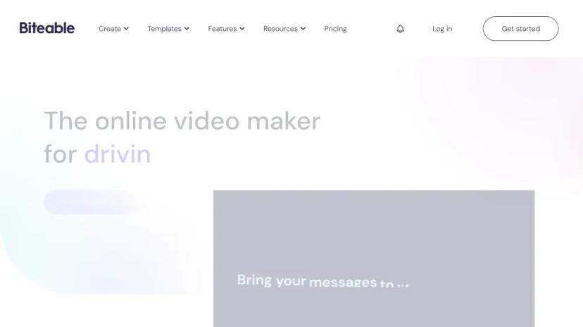 Screenshot of Online Video Maker by Biteable