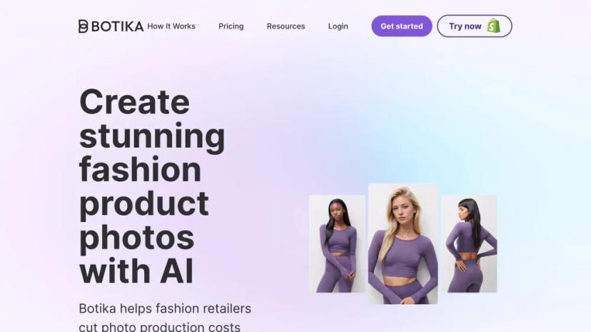 Screenshot of Create Stunning Fashion Product Photos with AI