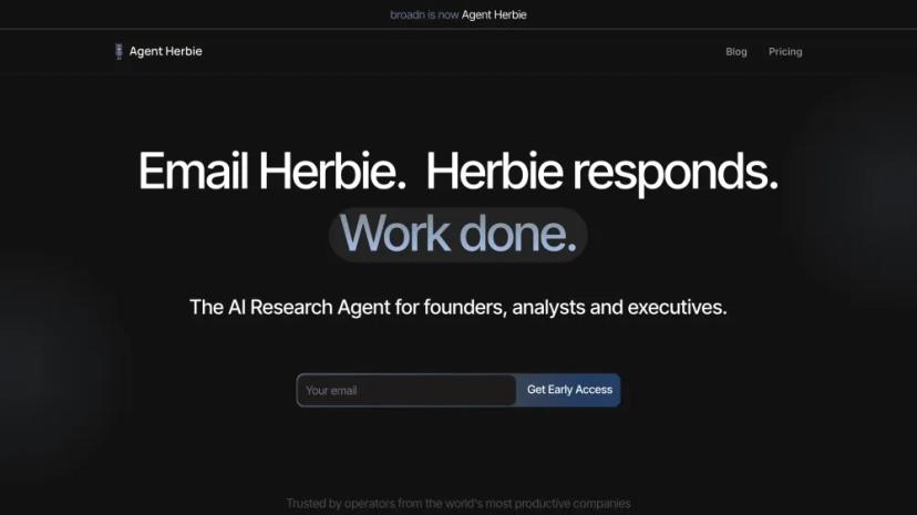 Screenshot of AI Research Assistant for Founders, Analysts, and Executives