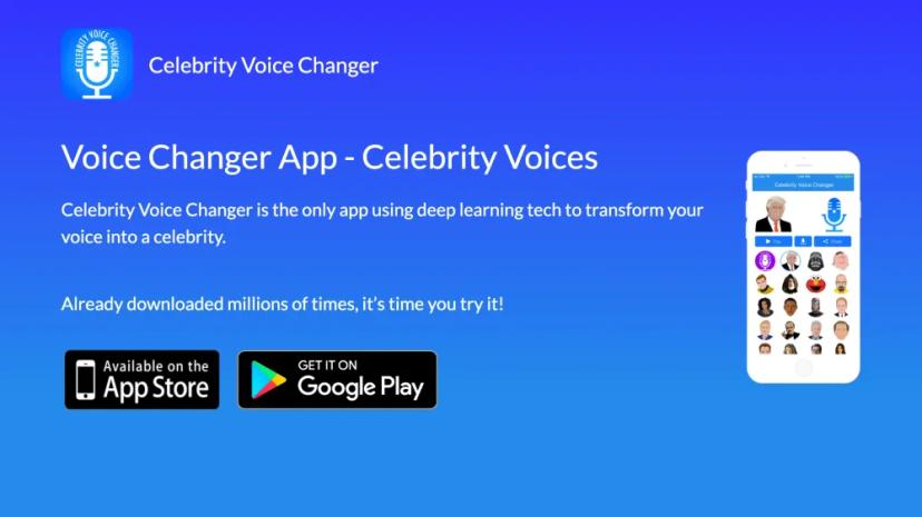 Screenshot of Transform Your Voice into Celebrity Voices