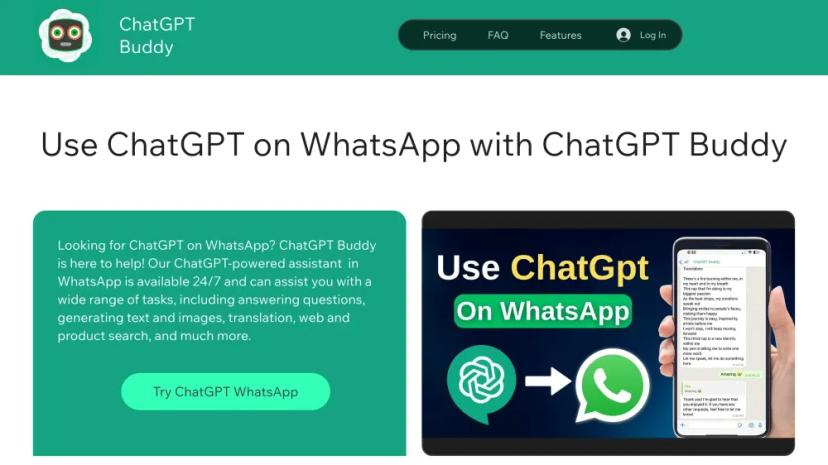 Screenshot of ChatGPT WhatsApp AI Assistant