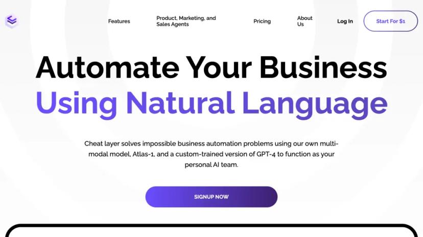 Screenshot of Automate Your Business Using Natural Language