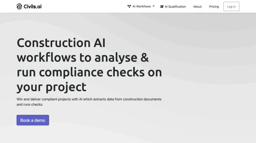 Screenshot of AI-Powered Construction Compliance Platform