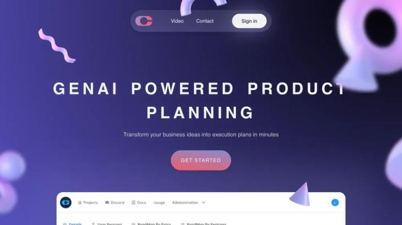 Screenshot of Transform Your Business Ideas into Execution Plans in Minutes