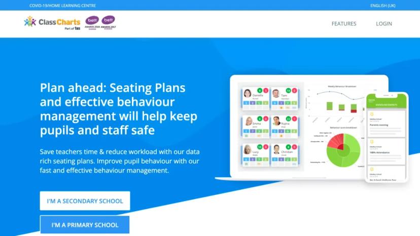 Screenshot of Class Charts: Seating Plans and Behavior Management with AI Support