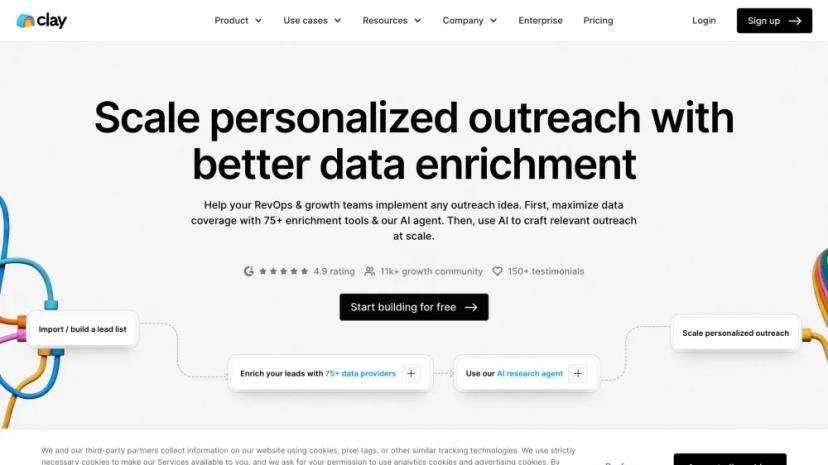 Screenshot of AI-Enhanced Data Enrichment and Personalized Outreach Platform