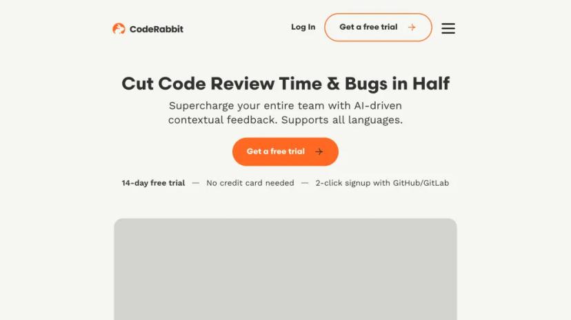 Screenshot of Instant AI-Driven Code Reviews with CodeRabbit