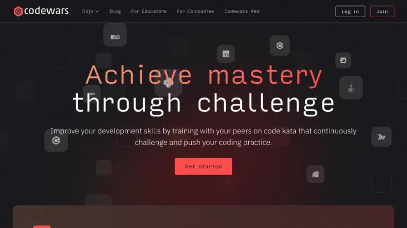 Screenshot of Achieve Mastery Through Challenge with Codewars