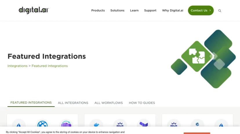 Screenshot of Digital.ai - Industry-Leading Technology for Digital Transformation