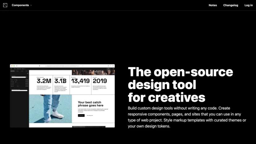 Screenshot of Open-Source Design Tool for Creatives