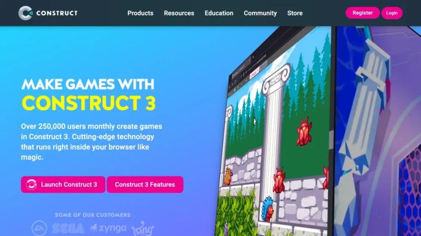 Screenshot of Create Stunning Games with Construct 3