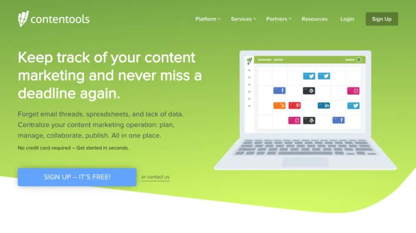 Screenshot of Content Marketing Made Simple with Contentools