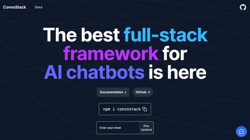 Screenshot of Full-Stack AI Chatbot Framework