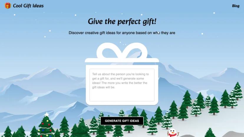 Screenshot of Gift Ideas Generator: Find the Perfect Gift