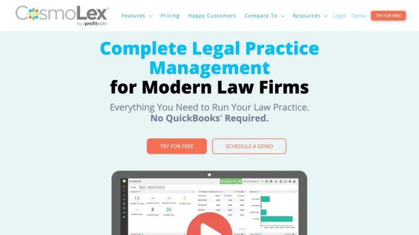 Screenshot of Complete Legal Practice Management for Modern Law Firms