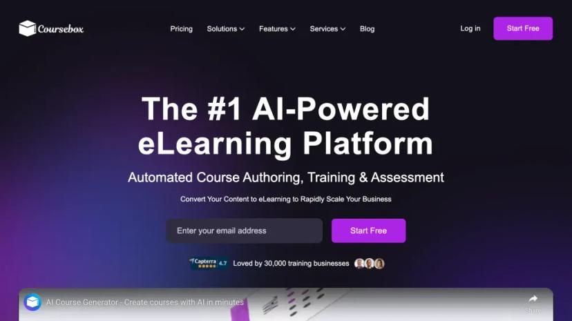 Screenshot of AI-Powered eLearning Platform